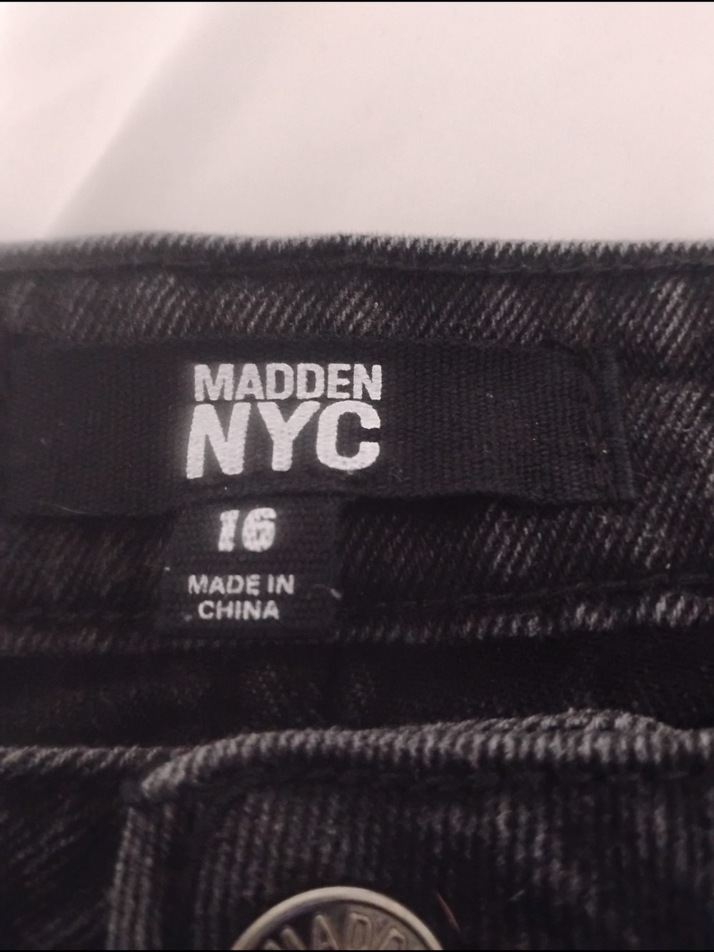 Madden NYC Women's Black Boot Cut Jeans